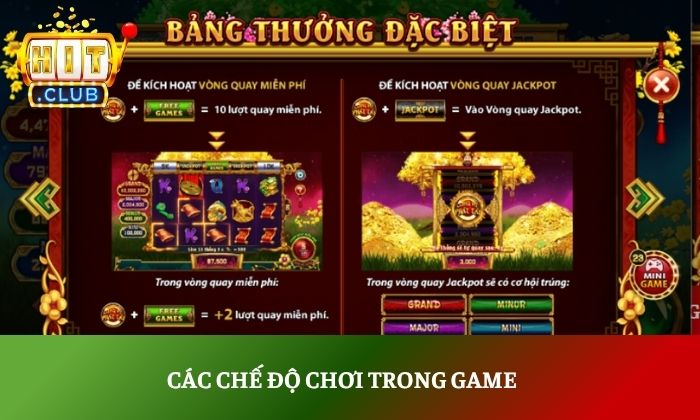 Các chế độ chơi trong game