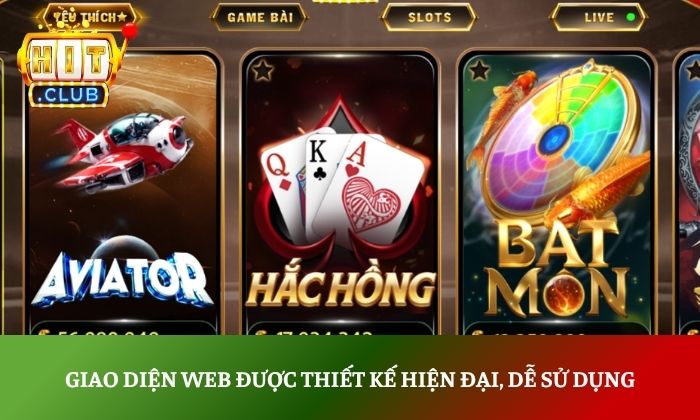 HITCLUB | Tải Hit.Club App Game Bài Đổi Thưởng Uy Tín 2026 38 Giao diện web được thiết kế hiện đại, dễ sử dụng