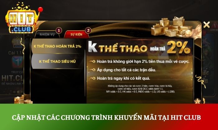 HITCLUB | Tải Hit.Club App Game Bài Đổi Thưởng Uy Tín 2026 40 Cập nhật các chương trình khuyến mãi tại Hit Club