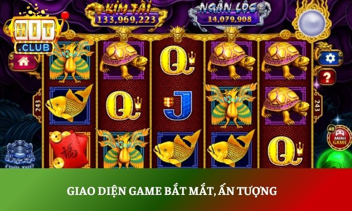 Giao diện game Kho Tàng Ngũ Long bắt mắt, ấn tượng