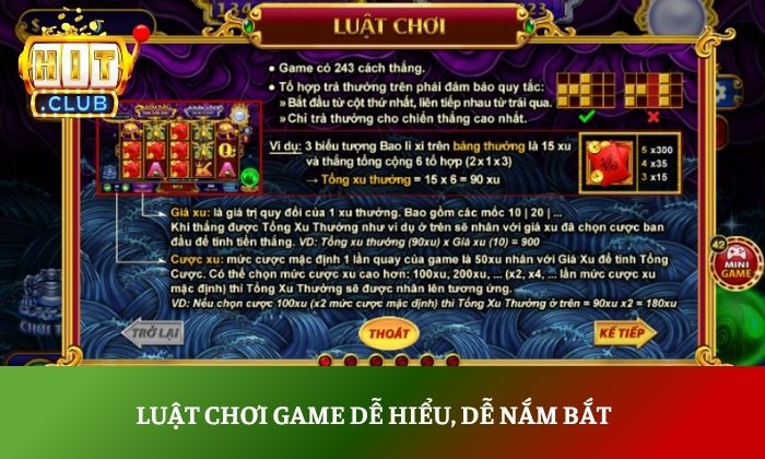 Luật chơi slot game rất dễ hiểu, dễ nắm bắt