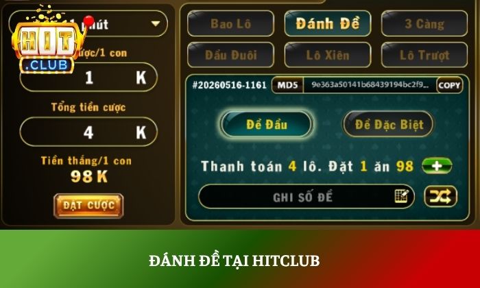 Lô đề siêu tốc Hitclub – Hình thức cá cược số đề cực hot hiện nay 4 Đánh đề tại Hitclub