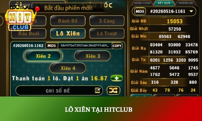 Lô đề siêu tốc Hitclub – Hình thức cá cược số đề cực hot hiện nay 5 Lô xiên tại Hitclub
