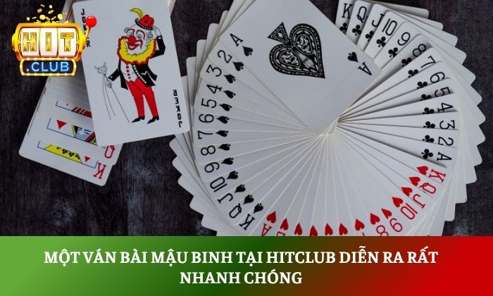 Một ván bài mậu binh tại Hitclub diễn ra rất nhanh chóng