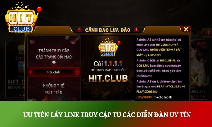 Mẹo chơi Hitclub hốt bạc chuẩn 99% dành cho tân binh 3 Ưu tiên lấy link truy cập từ các diễn đàn uy tín