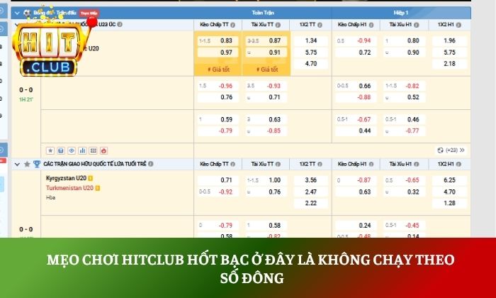 Mẹo chơi Hitclub hốt bạc chuẩn 99% dành cho tân binh 4 Mẹo chơi Hitclub hốt bạc ở đây là không chạy theo số đông