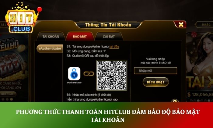Đánh giá phương thức thanh toán Hitclub từ A - Z 2 Phương thức thanh toán Hitclub đảm bảo độ bảo mật tài khoản