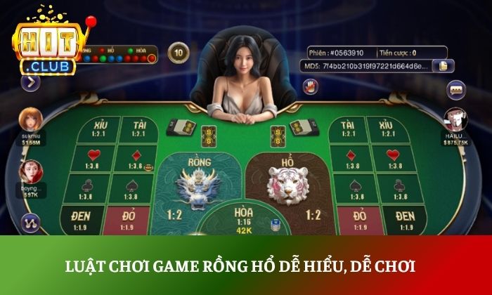 Luật chơi game rồng hổ dễ hiểu, dễ chơi
