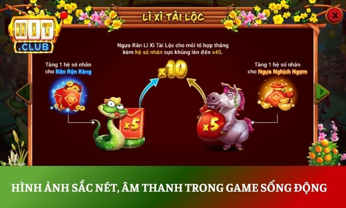 Sắc xuân chợ Tết Hitclub – Sự kiện đón xuân cực hot tại Hitclub 4 Giao diện game được đầu tư kỹ lưỡng, ấn tượng